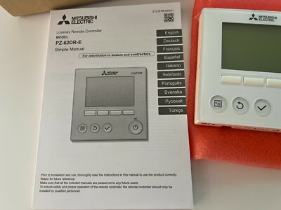 Mitsubishi Electric PZ-62DR-EB LOSSNAY hard wired Remote
