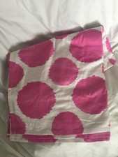 Pottery Barn Kids Watercolor Pink Dot Crib Bed Skirt NWT NLA