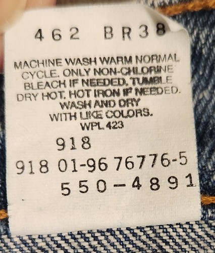 Vintage '96' Levi's 550 Jeans Herren Größe 32×33 Medium Wash Blau Relaxed Fit Tapered - Bild 5 von 15