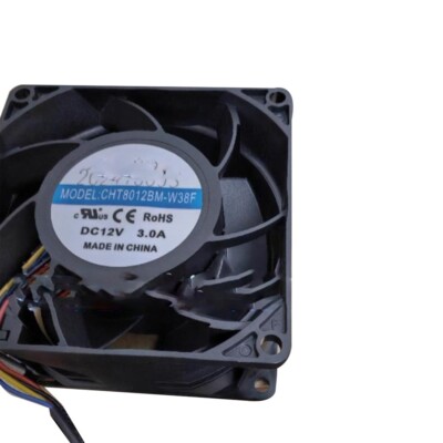 Cooling Fan For CCHV CHT8012BM-W38F 8038 8CM DC12V 3.0A New