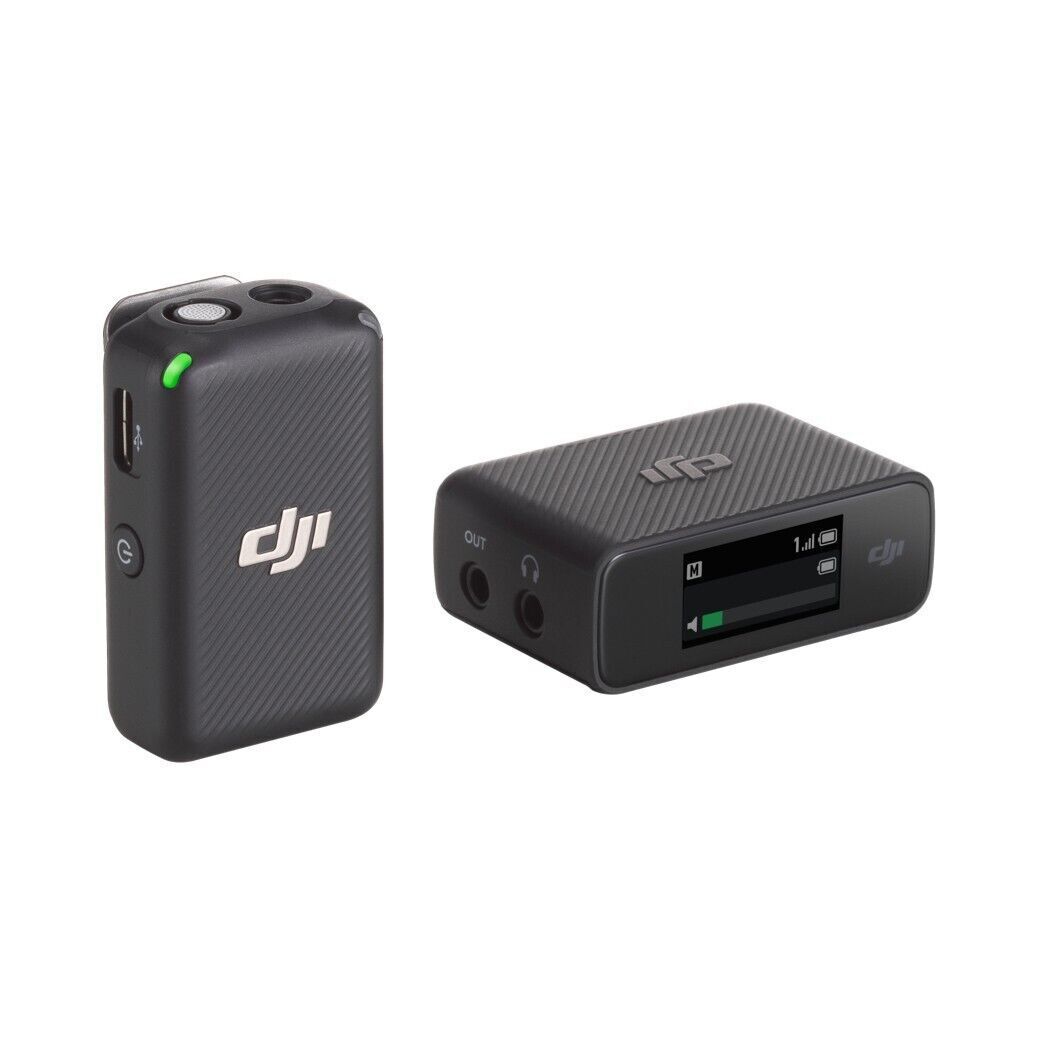DJI Mic Wireless Microphone System (Transmitter + Receiver DJI Mic Wireless Microphone System (Transmitter + Receiver