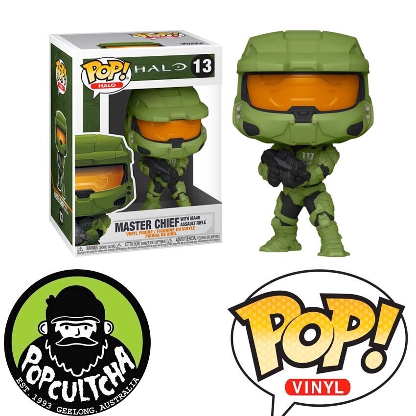 Halo Infinite - Master Chief With Ma40 Assault Rifle Pop! Vinyl Figure &Quot;New&Quot;