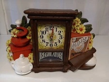 RARE Vintage Spartus Regulator 1978 Clock USA Electric Mills Rolled Oats Kitchen