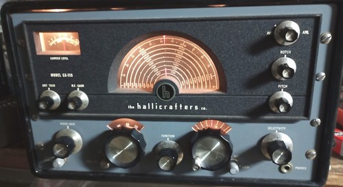 w/ Working Video: NICE RARE Old Hallicrafters SX-115 Ham Radio Receiver