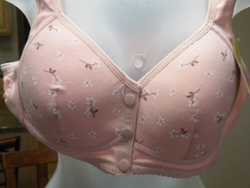 Youxianya Women's Push Up Wide Strap Floral Front Snap Button Bra 46/105 FREESHI