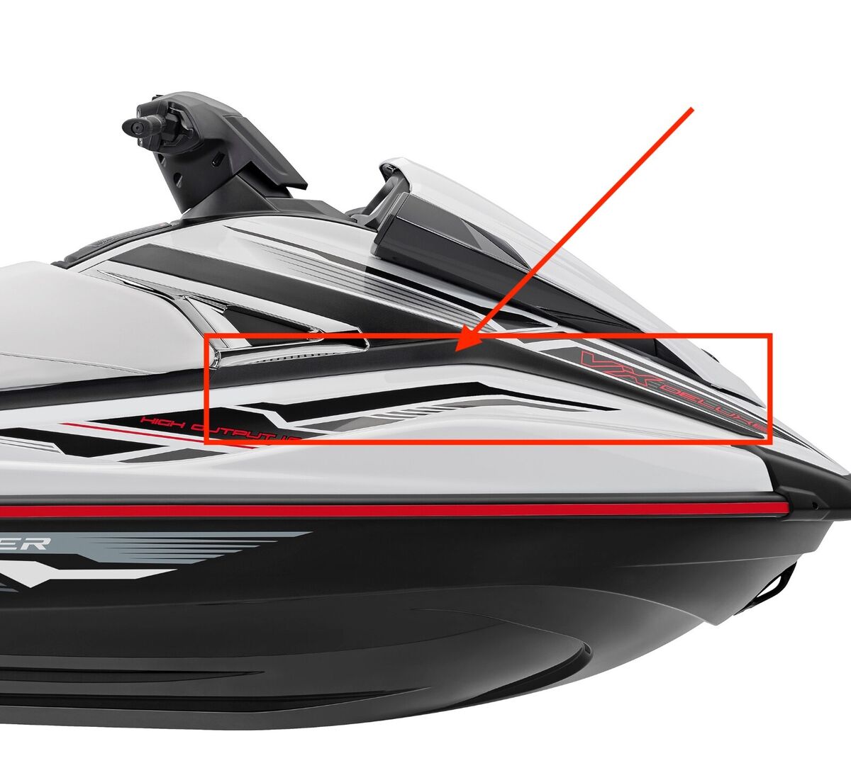 Yamaha VX Cruiser Deluxe Limited GP1800 Ornament Bow Black Yamaha VX Cruiser Deluxe Limited GP1800 Ornament Bow Black