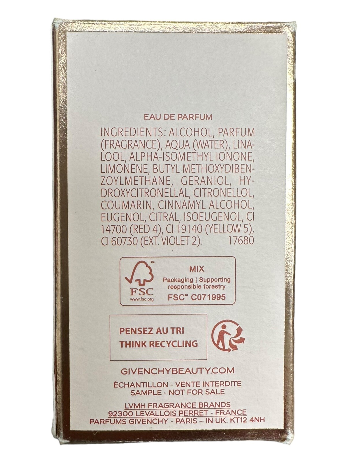 Givenchy Irresistible Gift Set Eau de Parfum Rose Velvet .27 Fl oz 