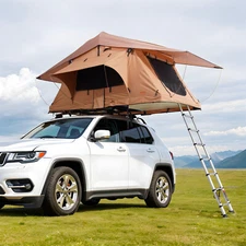 VEVOR Hard Shell Rooftop Tent Pop-up Camper for SUV Jeep Campervan w/ Ladder