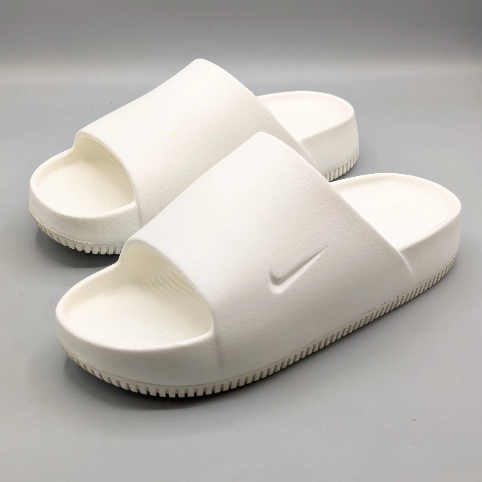 NIKE Calm Slide schiuma leggera FD4116 100 bianca taglia uomo 5 donna 6