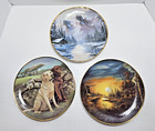 Franklin Mint Peaceful Solitude, Twilight Haven, Trusted Companions Plates