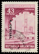 ARGENTINA O154 - Industrial Factory "1964 Official Postage" (pb71217)