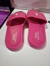 polo ralph lauren Pink Girls Slides Size 2