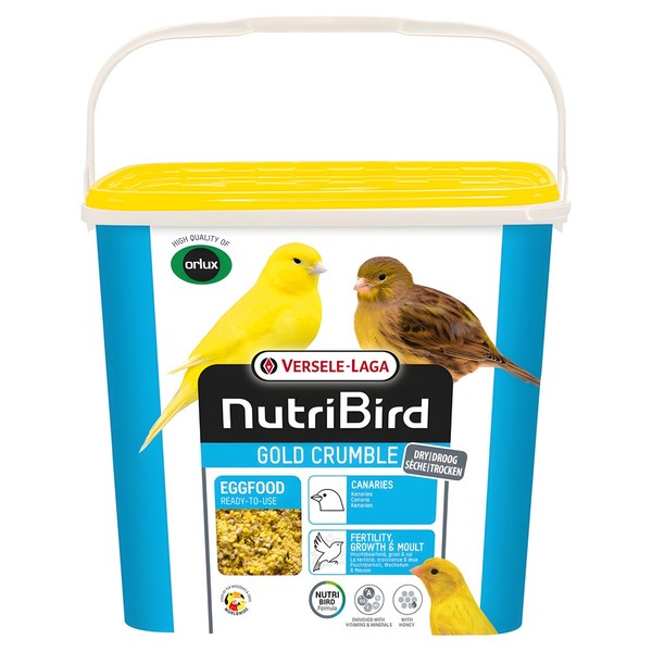 Versele-Laga Nutribird Gold Crumble Gelb 4 Kg, Vogelfutter, Uvp 21,45 Eur, Neu-image
