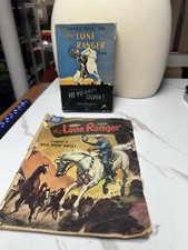The Lone Ranger Playing Pieces And Box. Missing Board Plus Old Comic Too