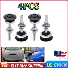 For Push Button Quick Release Hood Bonnet Pins Lock Clip Car Bumper Latch Kit