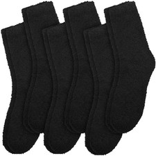 Fluffy Socks for Women 6 Pairs Soft Home Slipper Winter Fluffy Sleeping Chris...
