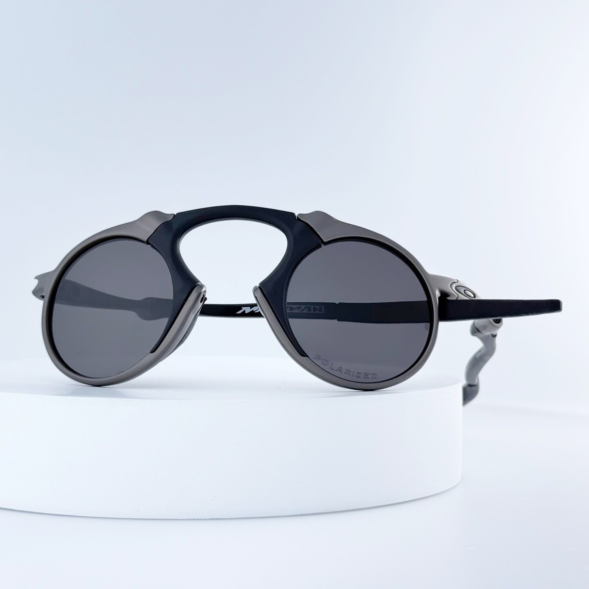 Oakley Madman OO6019 X-Metal Pewter Black Iridium Polarized New | eBay