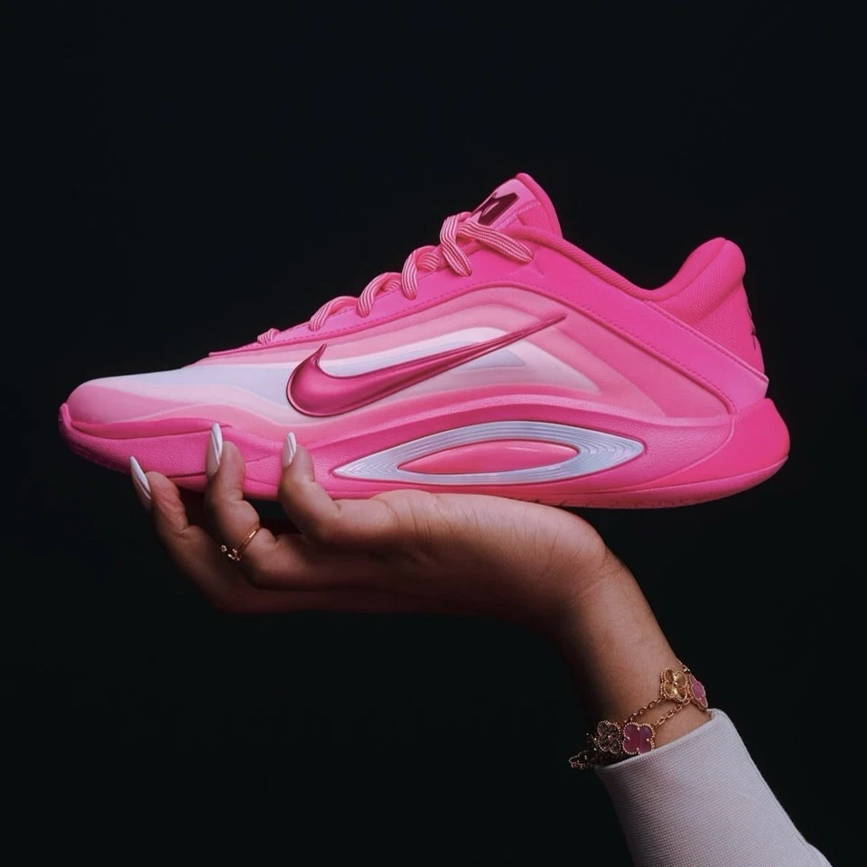 Nike A'ja Wilson A'One Pink A'ura GS/Women Size 4Y - 7Y HF7001-600 - Image 2 of 3