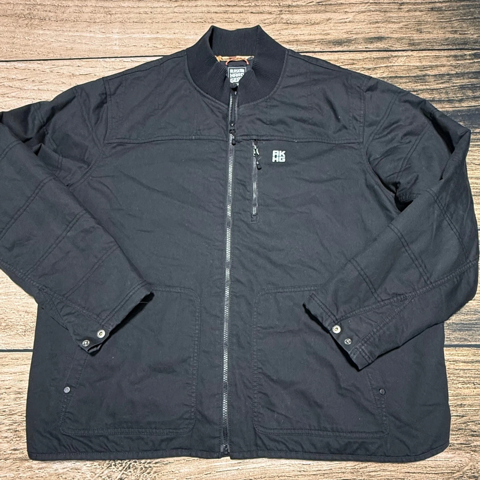 Alaskan Hardgear Jacket Mens 2XL Black Thermore Work Bomber Duluth Trading Co - product detail image 1