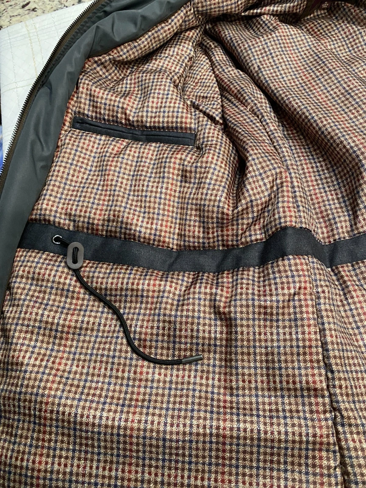 Johnston & Murphy  (Men's LRG.)  Wool  Blend Front Zip/Snap Coat - EUC !! image 13