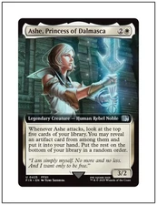 1x Ashe, Princess of Dalmasca, Extended Art, Final Fantasy, Magic MTG NM
