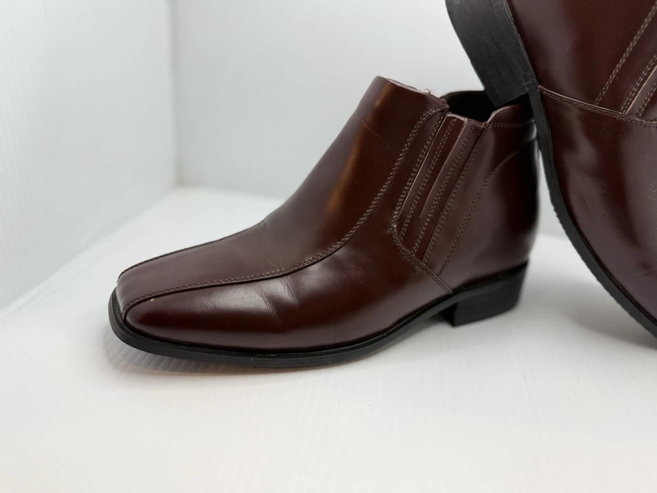 Botín Calden K99805-1-3,2 pulgadas mejora de altura punta cuadrada cremallera talla 10 Foto 4 de 4