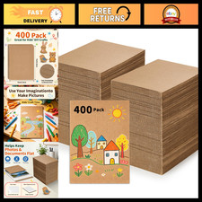 400 Pcs 5x7 Inch Corrugated Cardboard Sheets - 2mm Flat Inserts for Shipping