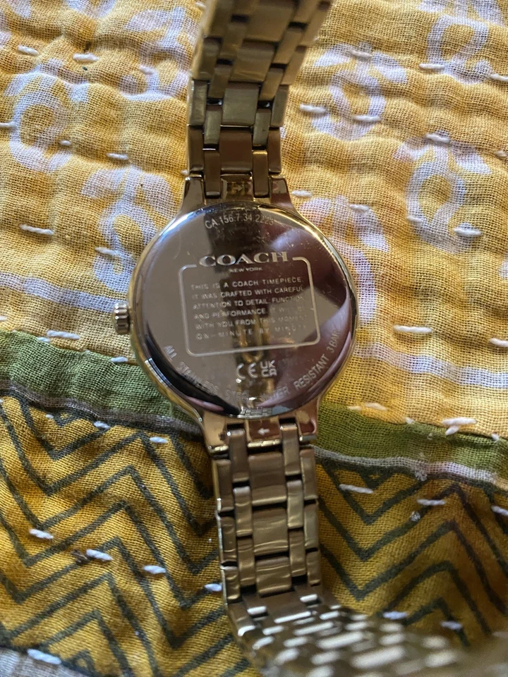 Coach CE753 Josie Ionic Gold Stainless Steel White Womens Watch  - Image 3 of 3