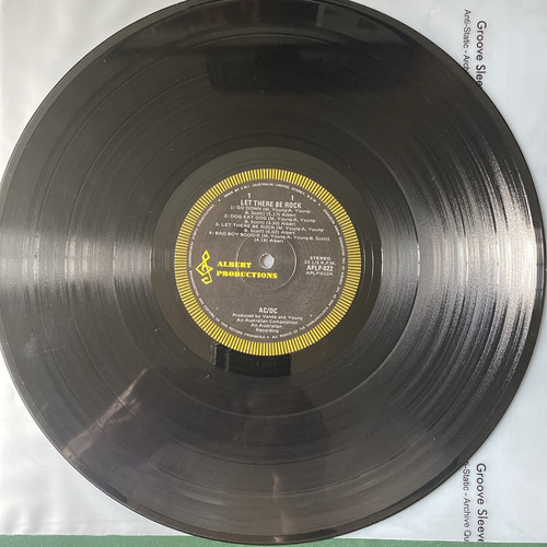 AC/DC Let There Be Rock Vinyl LP Record Alberts Aussie Press Black Label - Bild 4 von 7