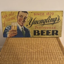 VTG YUENGLING’S BEER MOUNTED METAL SIGN AN OLD FRIEND Since 1829.   39x 17"