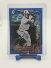 2025 Bowman Draft Chrome Mega Box Blue Mojo Refractor 001/150 Caden Bodine