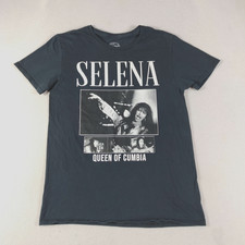 Selena Shirt Mens Medium Black Queen Of Cumbia Official Graphic Tee 2022 Music