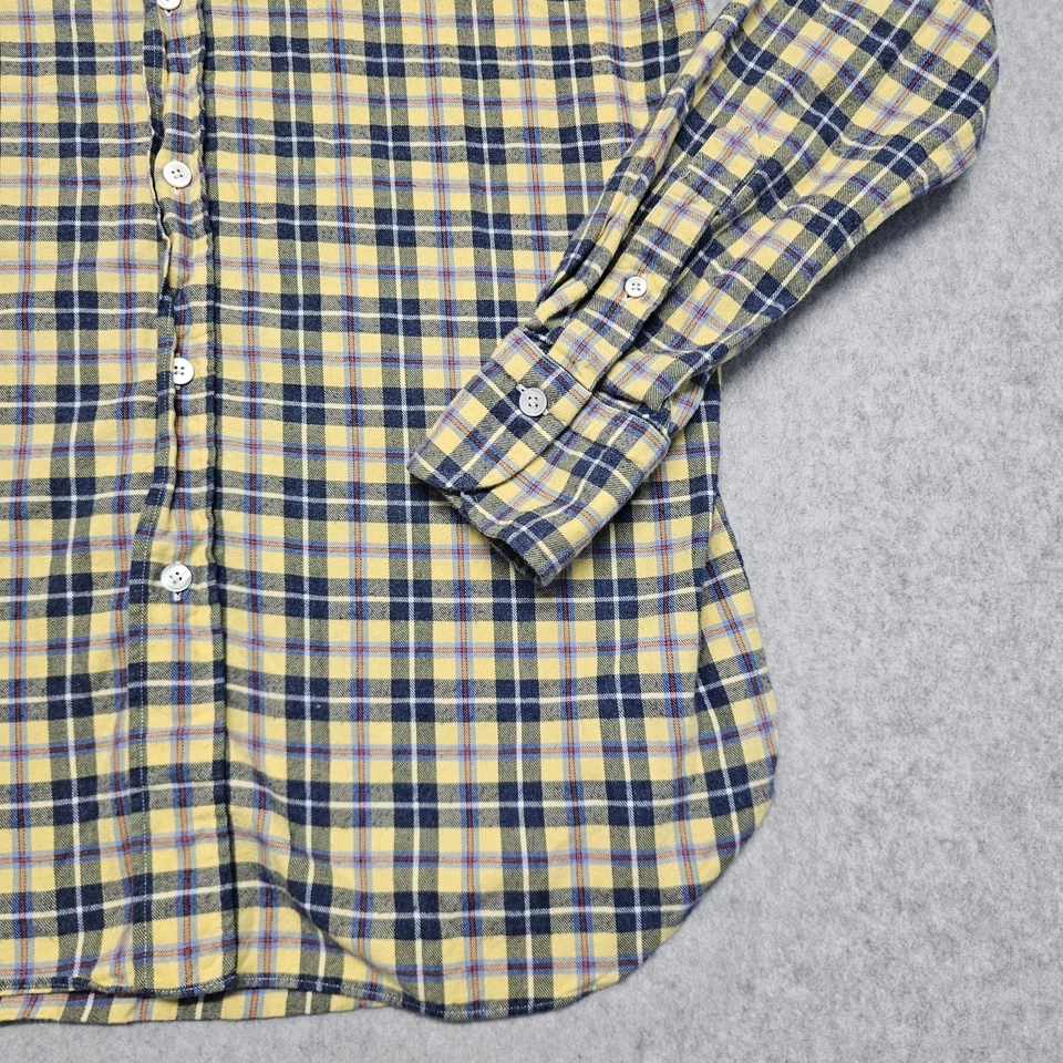 Camisa de franela Finamore Napoli para hombre talla M Italia Foto 3 de 4