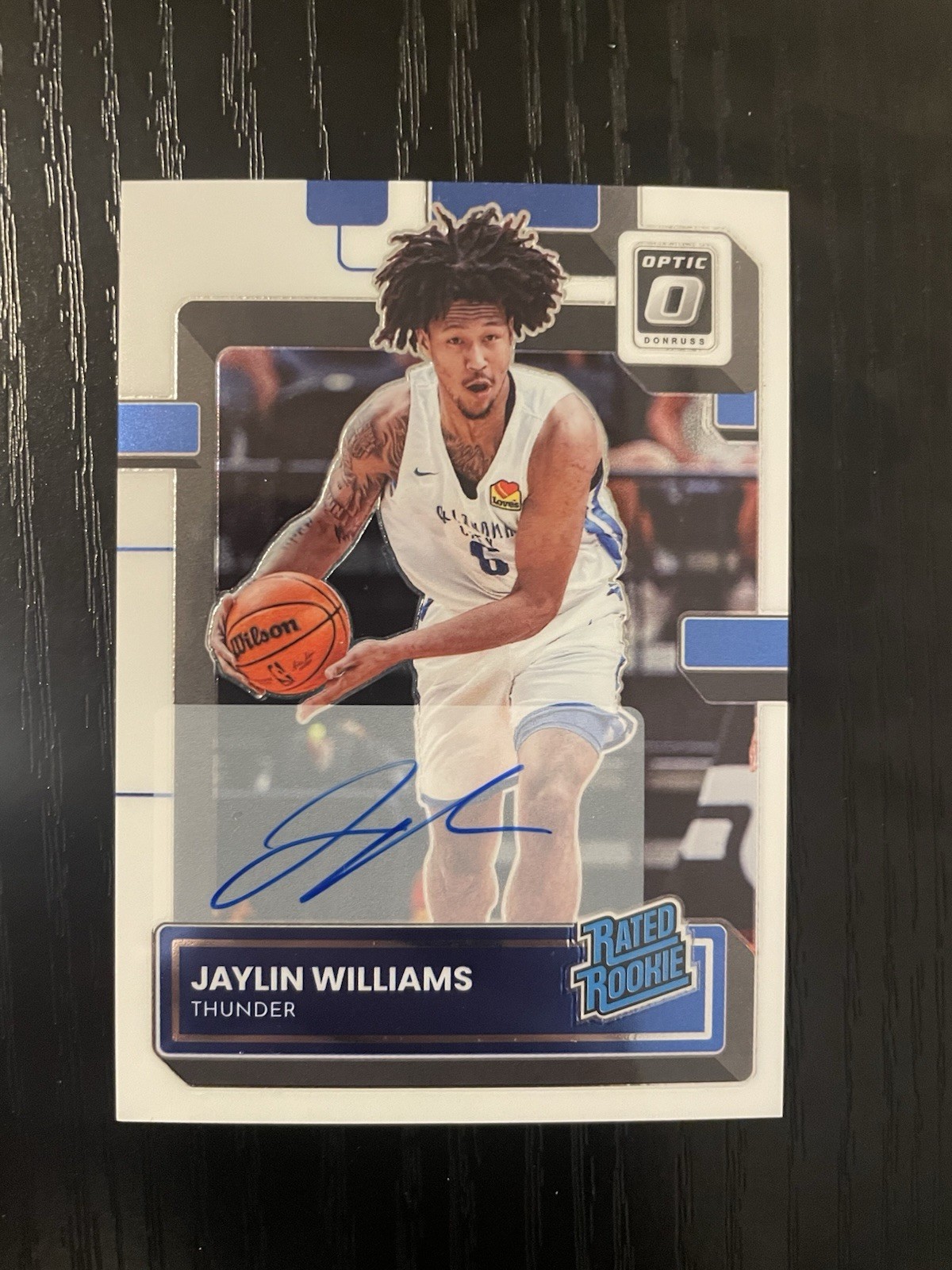 2022-23 Donruss Optic Rated Rookies Signatures #246 Jaylin Williams RC Auto