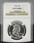 1954 Franklin Half NGC PF67 CAMEO