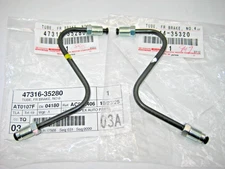 OEM Toyota 4Runner Front Brake Line to Caliper Tubes Left and Right 2003-2009