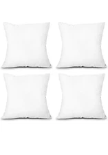 Throw Pillow Inserts Set of 4 Lightweight Down Alternative Polyester Pillow Co