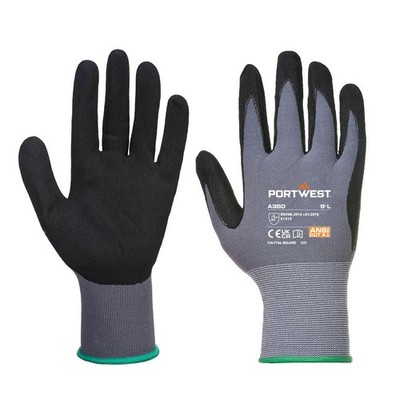 12er PACK(Stk) Portwest A350BKRL Gr.L Dermiflex Nitrilschaum-Handschuh