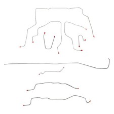 Jegs Complete Brake Line Set For 1995-1999 Chevy Tahoe 4wd Truck Stainless