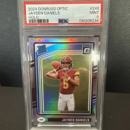 2024 Donruss Optic Jayden Daniels Holo Rated Rookie PSA 9