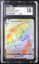 CGC 10 DRACOZOLT VMAX 210 EVOLVING SKIES RAINBOW RARE SWORD SHIELD POKEMON on eBay