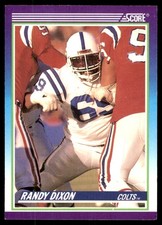 Randy Dixon 1990 Score #520 Colts NFL READ FREE SHIPPING AutographDen
