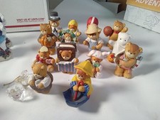 Enesco 1980s Lucy and Me Bears Figurines Lot of 14