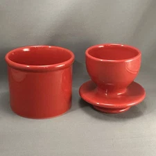 Original Butter Bell Crock 2013 L. Tremain Inc. Cherry Red Butter Cooler Dish 