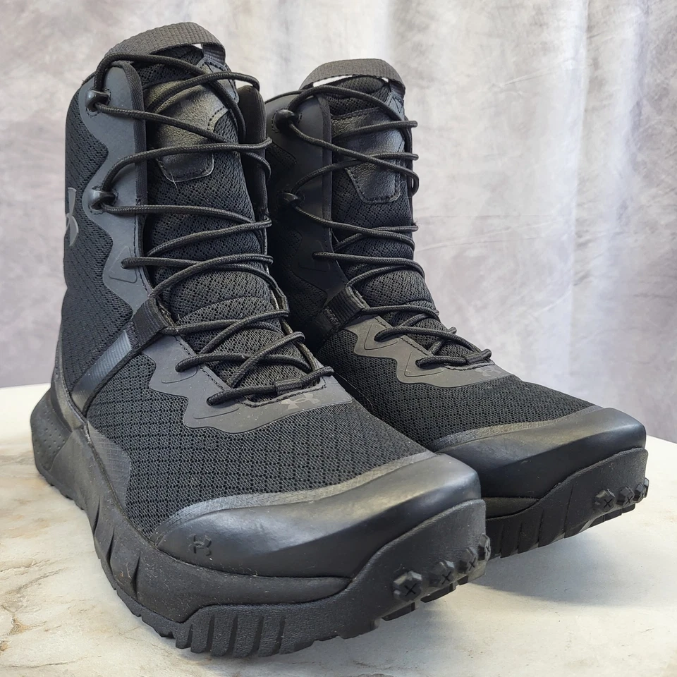 Under Armour Micro G Valsetz Boots Men's Size 8.5 2E (Wide) Black - Image 2 of 4