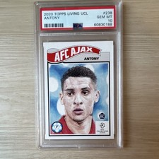 Topps 2020 UCL Living Set Antony #238 Ajax Rookie PSA 10 /2729 Soccer Card