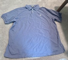 Burberry Brit Men  s Purple Gray Cotton Polo Short Sleeve Shirt EUC XXL