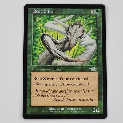 MTG Root Sliver NM Magic The Gathering Legions #137/145 Creature Green Vtg
