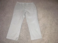 PERRY ELLIS PORTFOLIO tan polyester and cotton blend Flat Front PANTS 38x30