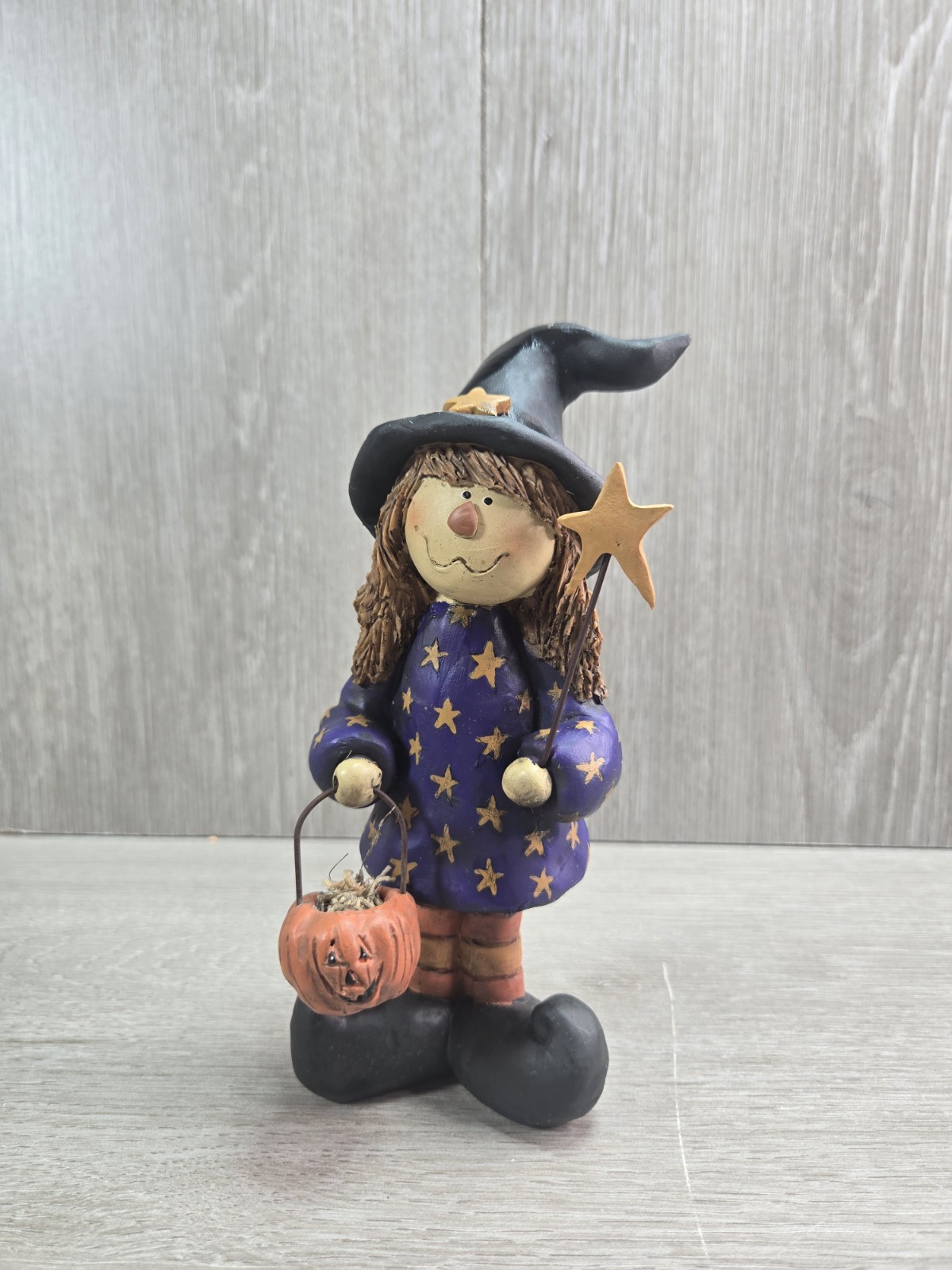Blossom Bucket Suzi Skoglund Halloween Trick-or-Treat Witch Figurine
